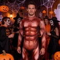 thumbnail image 4 of Traje muscular para fiestas de cosplay, artículos para fiestas, novedad, carnaval, traje de cuerpo completo para 180 cm, 4 of 5