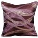thumbnail image 1 of Funda de almohada decorativa de 55 x 55 cm (22 x 22 pulgadas) morada, funda de almohada de seda, hecha a mano, estilo moderno, abstracto - Morado actual, 1 of 3