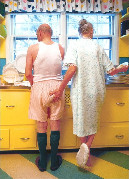 Avanti Press Woman Goosing Husband Funny / Humorous Birthday Card