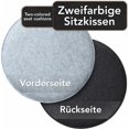 thumbnail image 2 of Coussin de Siège Rond en Feutre Confortable 36cm - Versailles Ensemble de 4 GriCs I Noir, 2 of 5