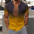 thumbnail image 2 of Camisas de Manga Larga para Hombres Impresión de Moda Casual Cuello Girado Abajo, Blusa Transpirable para Eventos Diarios, Deportivos Y Especiales, 2 of 5