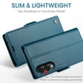thumbnail image 6 of CaseMe Leather For Samsung Galaxy S25 Edge 5G Wallet Case with RFID Blocking, For Samsung Galaxy S25 Edge 5G Case Wallet for Women Men Card Holder Magnetic Clasp Kickstand Folio Case,Blue, 6 of 9
