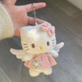 thumbnail image 3 of Kawaii Hello Kitty Plush Keychain Backpack Bags Pendant Girls Key Buckle Angel Wing Hello Kitty Plush Stuff Y2K Keychain Toy New Gift Festivals, 3 of 6