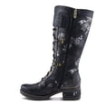 thumbnail image 2 of L'Artiste Kisha Boss Calf High Leather Boots – Hand-Painted Comfort, 2 of 8
