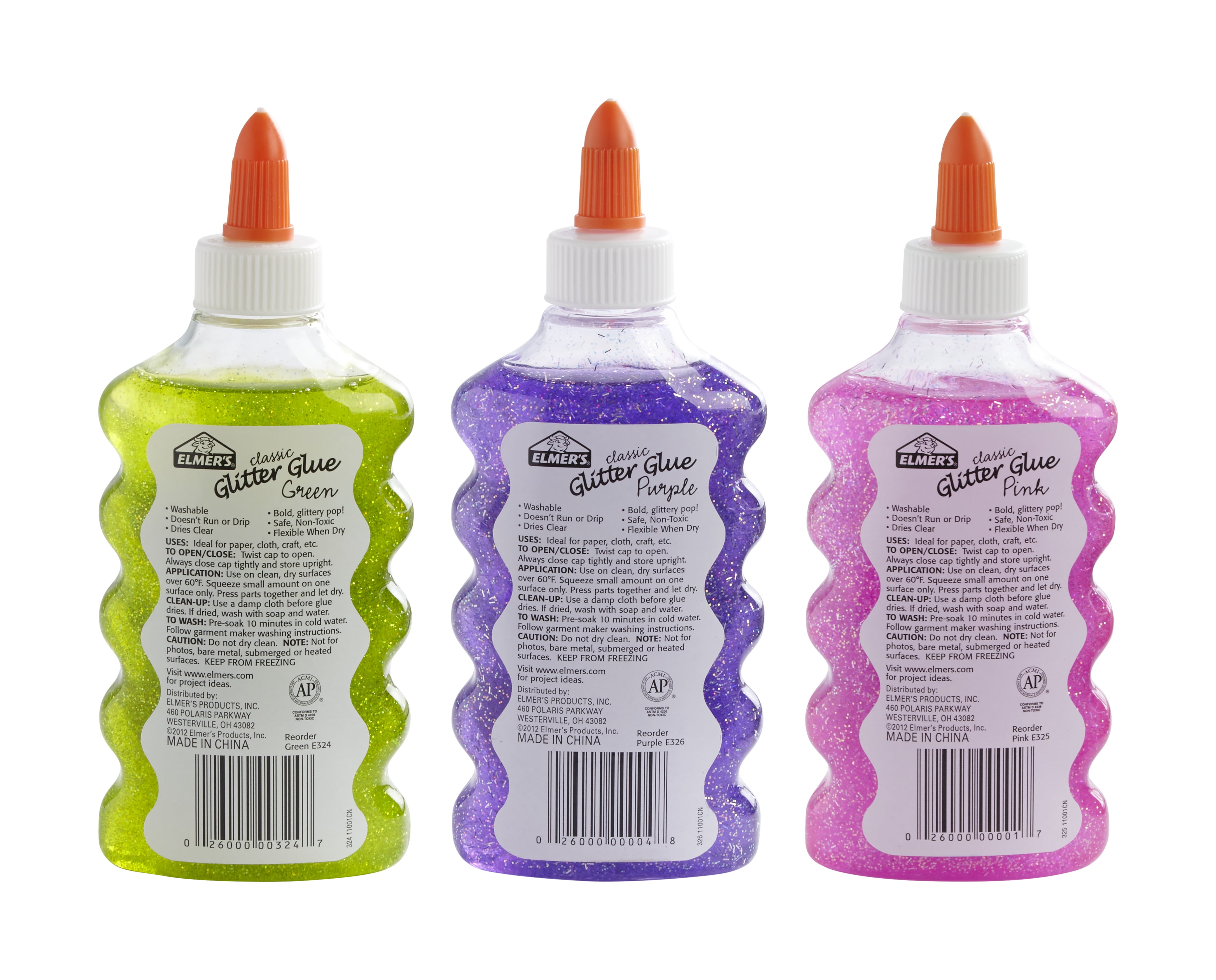  Elmer's Liquid Glitter Glue, Great For Making Slime, Washable,  Assorted Colors, 6 Ounces Each, 3 Count : General Purpose Glues : Arts,  Crafts & Sewing