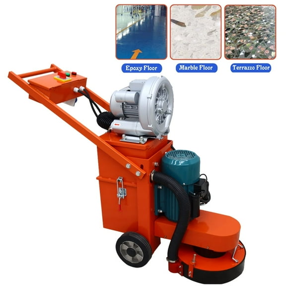 TECHTONGDA Hand-Push Cement Ground Grinder Terrazzo Floor Polishing Machine 220V