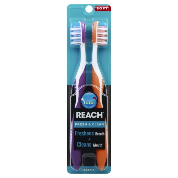reach toothbrush with tongue cleaner