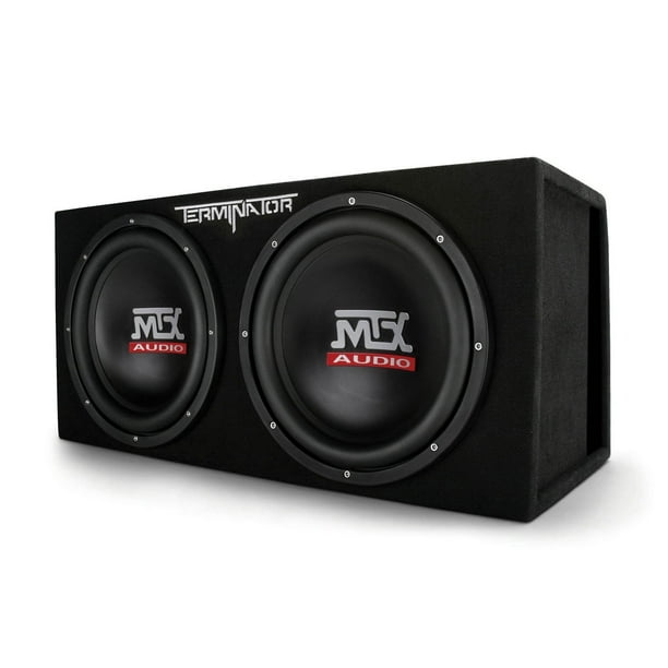 MTX TNE212DV 12Inch 2000Watt Max Car Audio Dual Loaded Subwoofer Box