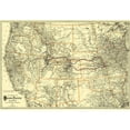 thumbnail image 2 of Colton 24x18 Black Ornate Wood Framed with Double Matting Museum Art Print Titled - Union Pacific Railway - Colton 1882, 2 of 4