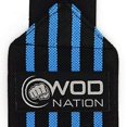 thumbnail image 6 of WOD Nation 12" Weightlifting Wrist Wraps for Men & Women, Set of 2, Black & Light Blue, Wrist Strap Support for Strength Training, Bodybuilding, Weight Training, 6 of 7