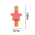 thumbnail image 2 of 80 Pcs Colorful Star Wooden Clothespins with 65ft Jute Twine - Mini Decorative Craft Clips for Photo Hanging, Classroom Art, Home Decor & Party Favors, 2 of 6