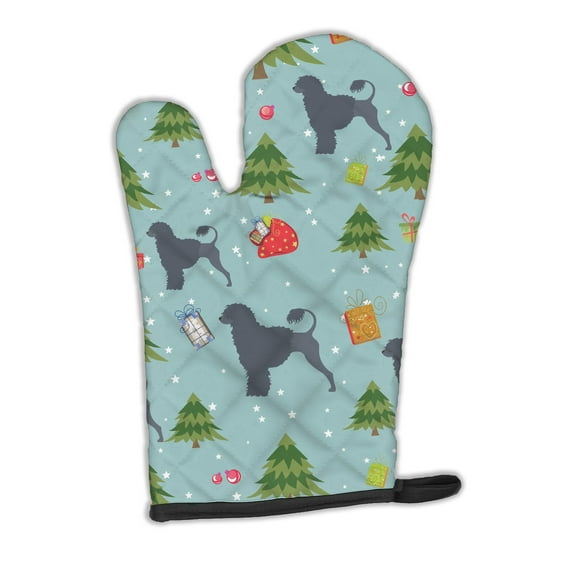 Christmas Portuguese Water Dog Oven Mitt