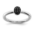 thumbnail image 1 of Bague en Argent 925 avec Diamant Noir, 1 of 7