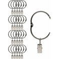 thumbnail image 1 of 20 Piezas de Anillos de Clip de Cortina de Metal que Se Pueden Abrir, Fáciles de Abrir y Cerrar, Diámetro Interior 38 mm, para Cortinas Pesadas y Cortinas Ligeras (Plata), 1 of 5