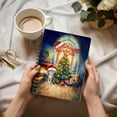 thumbnail image 3 of Merry Christmas American Shorthair Santa Hat Xmas Tree Winter Holiday Spiral Bound Journal Cat Lover Kitten Owner Gifts 5x7in Spiral Notebook - 01013, 3 of 5