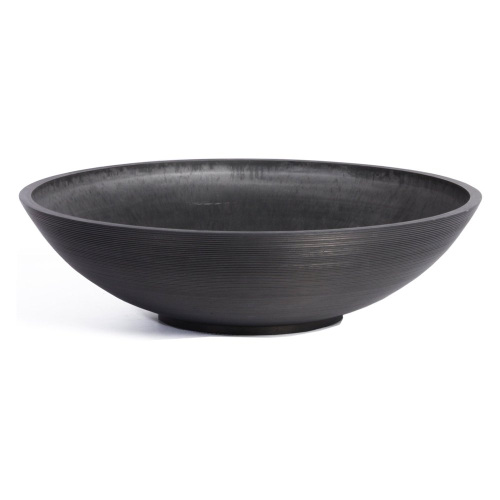 Veradek 24" Lane Bowl Round Planter Black
