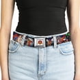 thumbnail image 5 of Looney Tunes Belt, Seatbelt Buckle Belt, Looney Tunes Anatomy Character Poses Black, 34 to 52 Inches, 5 of 9