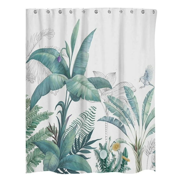 Shower Curtain Weights Bottom Clip Waterproof Fabric Shower Curtain Or