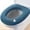 Blue, variant on Universal O-Shape Toilet Seat Cushion Cover, Soft Knitted Fleece, Washable, Non-Slip, Blue, 35Cm Outer Diameter, 12Cm Inner Diameter