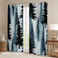 thumbnail image 3 of Homewish Blue Pine Tree Black Out Curtains, Vintage Western Countryside Curtains Pack of 2 (42x63 Each), Teens Adult Men Bedroom Curtains, Living Room Curtains Decor, 3 of 6