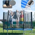 thumbnail image 3 of Dkelincs 10 FT Trampoline with Safety Enclosure Outdoor Trampoline for Children & Kids with Net Spring Pad, 3 of 7