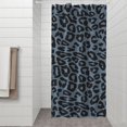 thumbnail image 2 of Black Leopard Pattern Shower Curtain 36"x72" ,Bathroom Decorative Shower Curtains Set with 12 Hooks,Modern Waterproof Washable Shower Curtain, 2 of 6