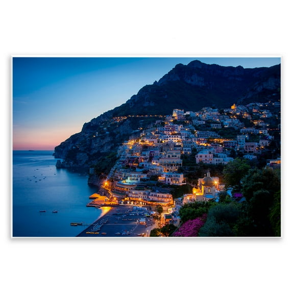 Stupell Industries Vivid Coastal City Landscape & Nature Photography Unframed Art Print Wall Art, 15 x 10