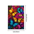 thumbnail image 4 of Amhnf Colorful Butterflies And Flowers Garden Flag For Home Outdoor Garden Yard Decor 12x18 inch, 4 of 5
