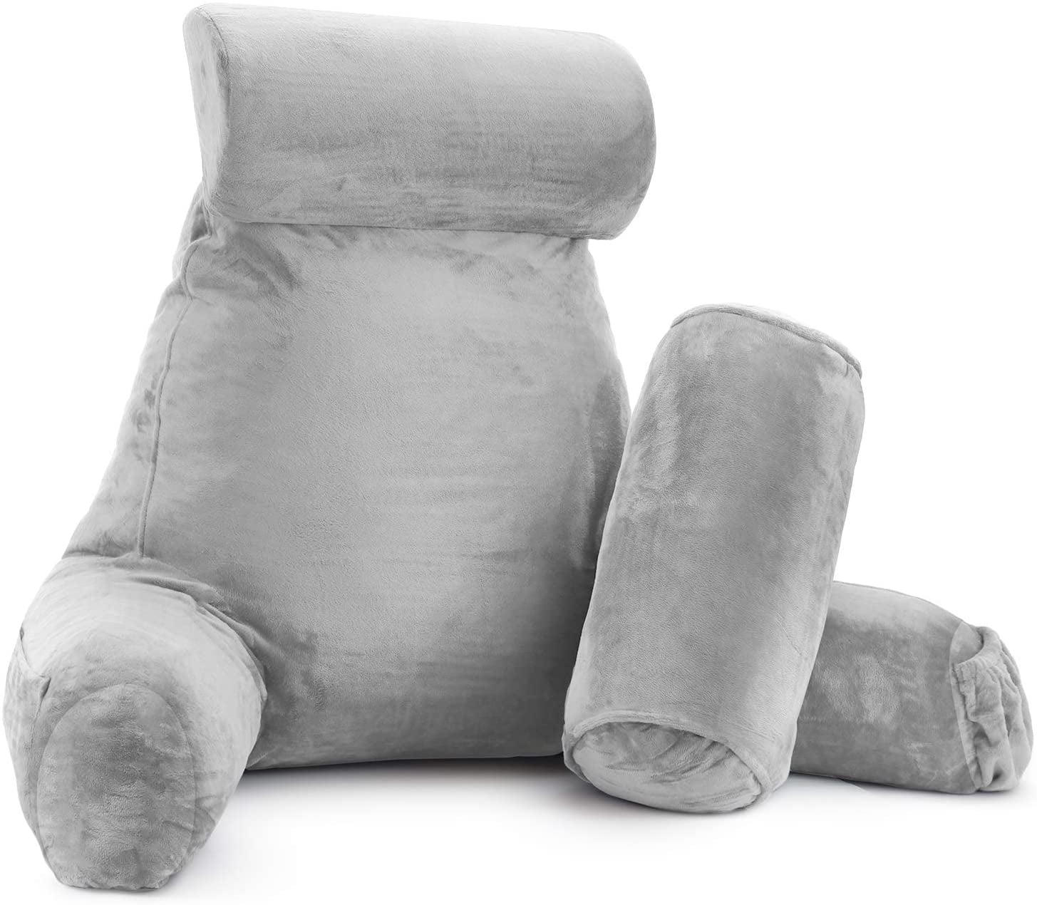 Nestl Reading Pillow, Extra Large Bed Rest Pillow with Arms Premium