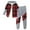 Red, variant on Jhhlsf Boys Outfit Sets Patchwork Plaid Print T Shirt Hooded Pants Athletic Fall Clothes