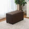 thumbnail image 4 of Joveco 32" Leather Storage Ottoman , Rectangle Foot Rest Stool for Living Room, Bedroom, Entryway,, 4 of 7