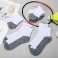 thumbnail image 4 of Lsupdaol 10 Pairs Kids Socks Boys Crew Cushioned Ankle Soft Ribbed Girls Athletic Socks for Kids, 4 of 7