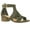 Olive-Green, variant on Gilian-1 Women's Open Toe Laser Cutout Chunky Heel Ankle Strap Vegan Suede Sandals BLUSH 9