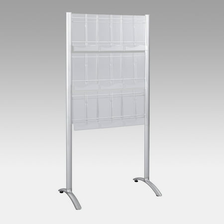 Nine Pocket Magazine Rack - Luxe 9-Pocket Magazine Floor Rack