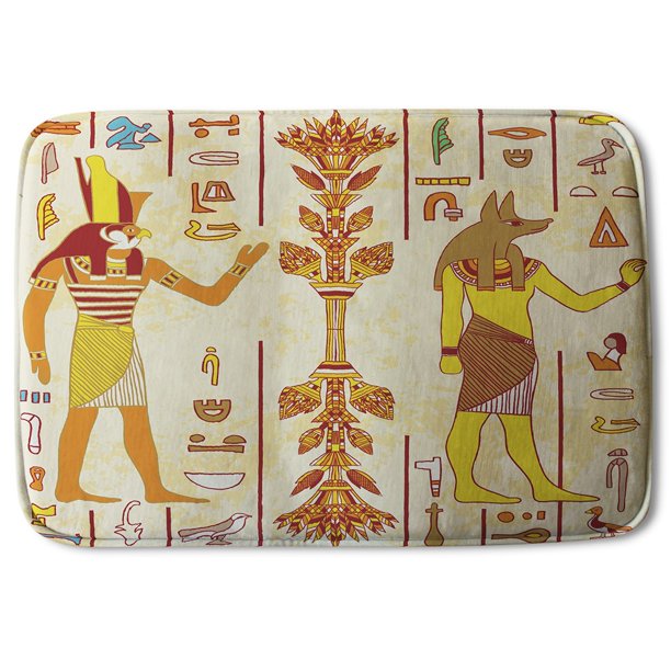 Egyptian Gods & Ancient Egyptian Hieroglyphs (Bath Mat)