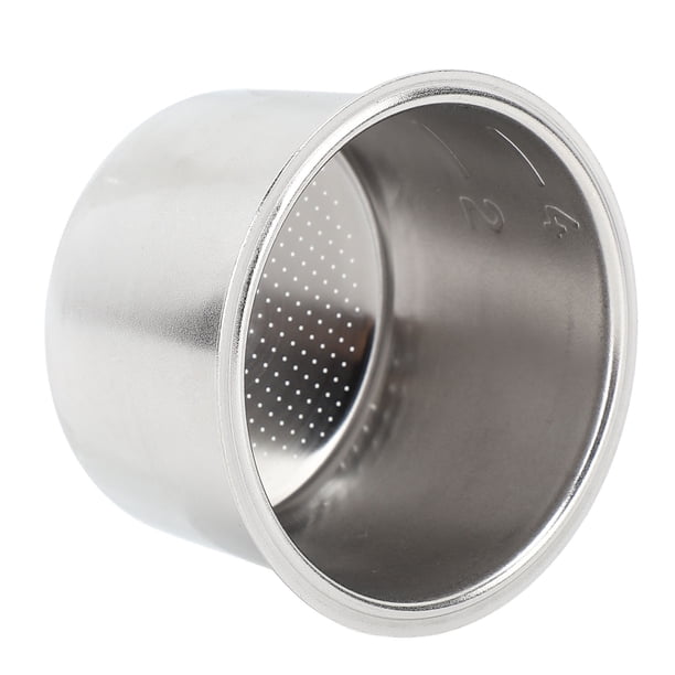 Cesta de Filtro de Café de Acero inoxidable, Cesta de Filtro Portafiltro, Filtro de Espuma resistente para POSOS de Café para Cafetera semiautomática