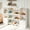 White, variant on Guqiart Kids Toy Storage Organizer, 4-Tier Bookshelf with 8 Removable Bins and 6 Cubbies for Playroom Bedroom