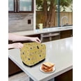 thumbnail image 3 of Yellow Camels Small Toaster Cover 2 Slice, Kitchen Appliance Covers, Modern Watercolor Cute Funny Animals Toaster Oven Cover with Loop, Bread Machine Cover Polyester Dust Cover Protection, 3 of 4