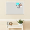 thumbnail image 3 of PinPix 34x24 Custom Cork Bulletin Board Light Stone Poster Board Has a Fabric Style Canvas Finish, Framed in Light Stone, by ArtToFrames (PinPix-1809), 3 of 5