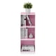 thumbnail image 4 of Librería Furinno, 3 niveles, abierta, blanco/rosa, 30 x 80 x 24 cm, 4 of 7