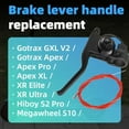 thumbnail image 2 of Universal Left Brake Handle Lever & Cable – Aluminum Alloy Replacement for GOTRAX GXL V2/Apex Pro XL/Rival XR Elite E-Scooter, Electric Scooter Part Replacement Accessories$$Sport & Recreation Other, 2 of 5