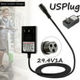 thumbnail image 2 of NE. 29.4V 1A Scooter Battery Charger  3.3 FT  24V  Scooter Electric Scooter Battery Adapter Power 3Prong Inline Connector for Razor E100 E125 E150 E17, 2 of 11
