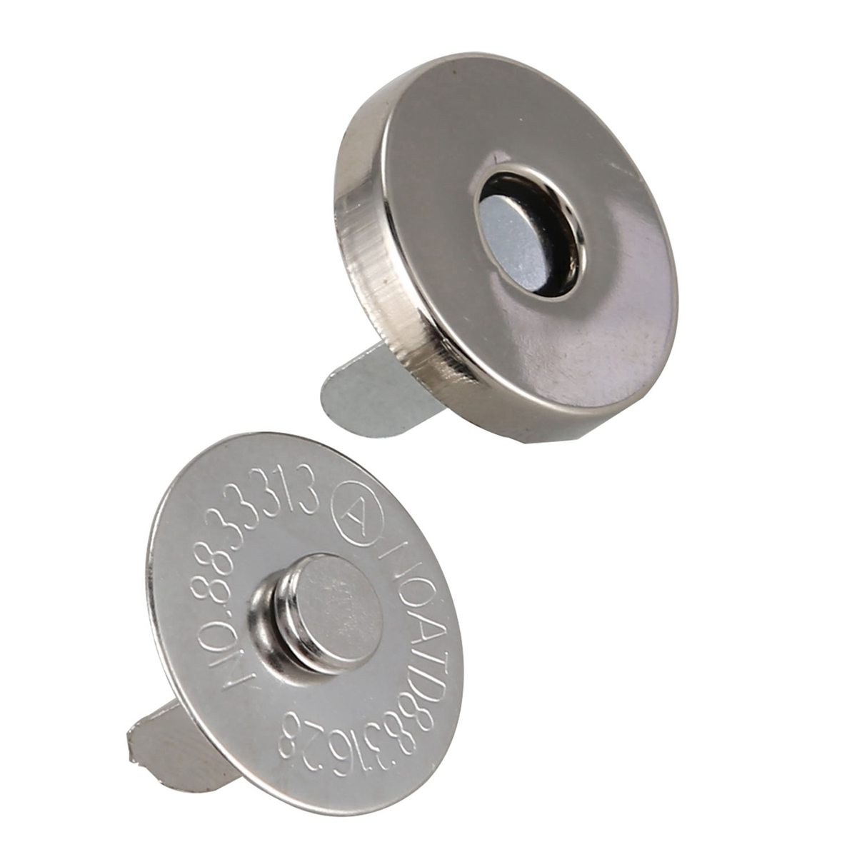 200 Sets Magnetic Button Clasp Snaps 18mm - Great for Sewing, Craft, Purses, Bags, Clothes, Leather