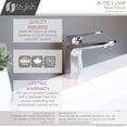 thumbnail image 5 of Stylish Single-Handle Polished Chrome Bathroom Faucet Height 5⅞" B-111C, 5 of 12