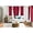 Burgundy, variant on 2 Piece panel room darkening thermal foam lined blackout heavy thick wIndow curtain top grommets orange 84" inch length for bedroom