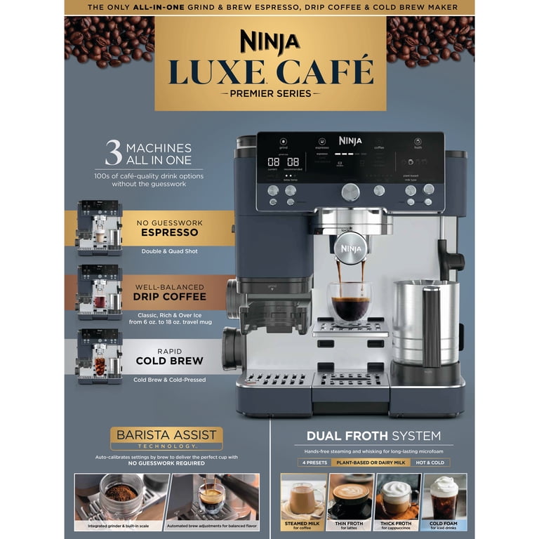 Ninja Luxe Café Premier Espresso Machine & Drip Coffee Maker