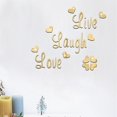 thumbnail image 2 of Trixes Live Love Laugh Black Wall Decal Sticker Home Decoration Decorative Self-adhesive Wall Art Decal Murals, 2 of 3