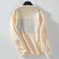 thumbnail image 4 of Tricot à la Mode Automne Hiver pour Femmes Motif Drapeau National Col Rond Manches Longues Décontracté Confortable Chaud, 4 of 8