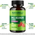 thumbnail image 5 of NATURELO Melatonin Gummies – Non-GMO, Gluten-Free, Soy Free - Strawberry Flavor - Gentle Sleep Supplement - 90 Vegetarian Gummies, 5 of 8