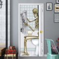 thumbnail image 3 of 1 pegatina de puerta aterradora para decoraciones de Halloween., 3 of 3